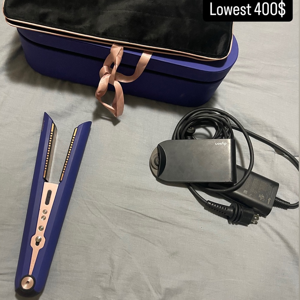 Purple Hair Straightener with Case